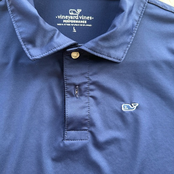 Vineyard Vines boys Blue Polo - Picture 2 of 3